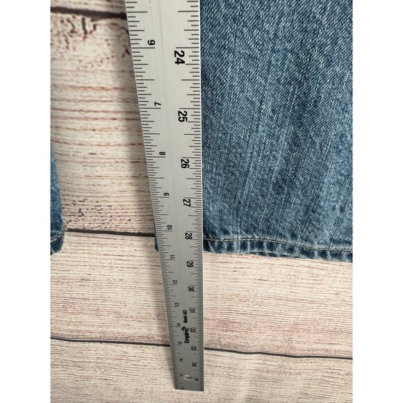 AG Adriano Goldschmied Saige High Rise Straight Jeans Womens 31 Blue Medium Wash - Picture 12 of 12